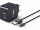 Philips DLP2307 nabíječka 2x USB-A 3A (DLP2307U/12)