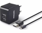 Philips Charger DLP2307U/12 2x USB-A 3,1 A (DLP2307U/12)