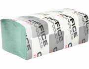 Kancelářské výrobky skládací ručníky ZZ Economic Office Products, 1-vrstva, 4000 listů, 20 ks, zelená