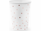 PartyDeco Cups Dots, bílé, 260 ml, jedna velikost