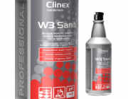 Klinex Kapalina Kapalina pro čištění podlahové glazury stěny v koupelnové sanitární zařízení Clinex W3 Sanit 1L Kapalina Floor Cleating of Wall Glazure v koupelnách v koupelnách clinex w3 sanit 1l