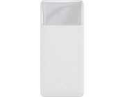 PowerBank Baseus Baseus Bipow Powerbank s rychlým nabíjením 20 000 mAh 15 W White (Overseas Edition) + USB -A kabel - Micro USB 0,25 m bílá (PPBD050102)