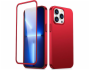 Zadní a přední kryt Joyroom Joyroom 360 Full Case pro iPhone 13 Pro + tvrzené sklo červené (JR-BP935 červené)