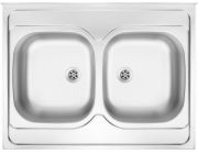 DEANTE TANGO 2 Chamber Sink bez odkapárny 60 x 80 cm oceli (ZM6 320N)