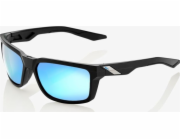 100% brýle 100% Daze Matte Black - Hiper Blue Multilayer Mirror Lens (vícevrstvé zrcadlové modré brýle, lehká propustnost 15%) (nová) Univerzální