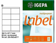 Štítky Mondi A4 IGEPA 96,5 x 67,7 mm bílá (100)