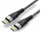 EverActive USB-C – USB-C USB kabel 1 m šedý (CBB-1PDG)