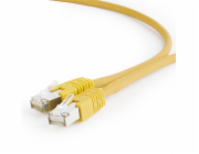 Gembird RJ-45/RJ-45, kat. 6A, S/FTP, žlutá, 0,5 m (PP6A-LSZHCU-Y-0,5M)