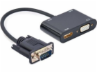 Převodník signálu VGA pro HDMI + VGA Black, 15 cm