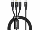 Baseus Rapid Series nabíjecí/datový kabel 3v1 USB-C/ (mic...