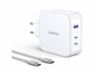 UGREEN Nexode USB-A+2*USB-C 140W GaN Fast Charger+USB-C C...