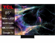 TCL 85C845 TV SMART Google TV QLED/85"/4K UHD/4600 PPI/144Hz/Mini LED/HDR10+/Dolby Vision/Dolby Atmos/DVB-T2/S2/C/VESA