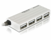 Delock externí slim USB 2.0 hub 4portový