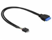 DeLock adaptér USB 3.0 19-pin samice na USB 2.0 8-pin samec