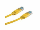 DATACOM patch cord UTP cat5e 3M žlutý