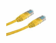 DATACOM patch cord UTP cat5e 3M žlutý