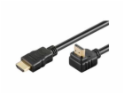 Kabel HDMI High Speed+Ethernet zlacený zahnutý konektor 9...