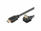 Kabel HDMI High Speed+Ethernet zlacený zahnutý konektor 9...