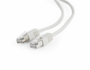 GEMBIRD kabel patchcord Cat5e stíněný FTP 15m, šedý