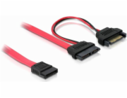 DeLock kabel SATA Slimline 13-pin samice -> 7+15pin 5V