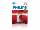 Philips baterie 9V PowerLife, alkalická - 1ks