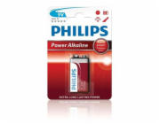 Philips baterie 9V PowerLife, alkalická - 1ks