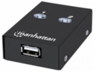 MANHATTAN USB 2.0 přepínač 2:1 (switch, 1 zařízení pro 2 PC)