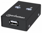 MANHATTAN USB 2.0 přepínač 2:1 (switch, 1 zařízení pro 2 PC)