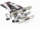 Delock adaptér PCI Express x1 4x sériový port + 1x parall...