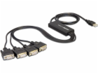 Delock adaptér USB 2.0 > 4 x Sériový port