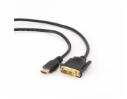 GEMBIRD Kabel HDMI - DVI 4,5m (M/M, DVI-D, Single Link, zlacené kontakty, stíněný)