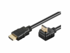 PremiumCord HDMI High Speed+Ethernet kabel, zlacený zahnu...