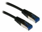 XtendLan patch kabel Cat6A, SFTP, LS0H - 0,5m, černý (pro...