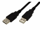 Kabel USB 2.0 A-A 4,5 m propojovací, černý