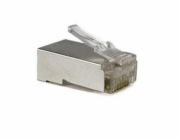 Konektor LEXI-Net RJ45 FTP 8p8c, Cat 6, drát/licna