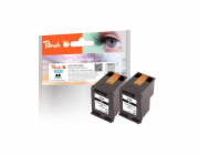 PEACH kompatibilní cartridge HP CB331E, No 338*2 TwinPack, 2x black