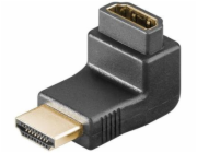 PremiumCord Adapter HDMI M/F zahnutý do pravého úhlu 90° - opačný