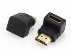 GEMBIRD Kabel CABLEXPERT red. HDMI 90°, M/F, černá