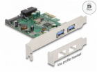 Delock - USB adaptér - PCIe 2.0 nízký profil - USB, USB 2...