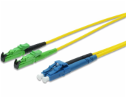 Digitus Fiber Optic Patch Cord, E2000 (APC) to LC (PC) Singlemode 09/125 µ, Duplex, Length 3 m