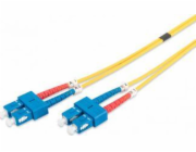 Digitus Fiber Optic Patch Cord, SC to SC OS2, Singlemode 09/125 µ, Duplex, Length 5m