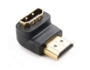 NEDIS adaptér HDMI úhlový 90°/ HDMI konektor - HDMI zásuvka/ černý/ box