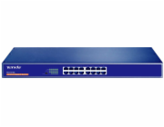 Tenda TEG1016G 16-port Gigabit Switch, 16x 10/100/1000 Mb/s, Fanless, MAC 8K, i na zeď, Rackmount