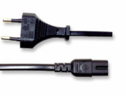 MANHATTAN kabel napájecí CEE 7/16 Male to C7 Female ("Euro 8"), 1.8 m (6 ft.), Black