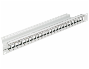 19" patchpanel pro 24 modulu SFA/SFB, neosazený, 1U,RAL 7035