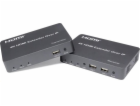 PREMIUMCORD HDMI extender s USB na 150m over IP, bez zpož...