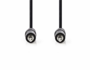 Nedis CAGB22000BK10 - Stereofonní Audio Kabel | 3,5mm Zástrčka - 3,5mm Zástrčka | 1 m | Černá barva