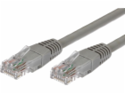 Cat.5e RJ45 UTP měděný patch cord kabel, 5 m, šedý