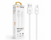 Aligator DAKA012 datový USB-C, 2A, 2m Datový kabel ALIGATOR 2A USB-C 2m, bílý