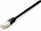 Equip Patchcord, S/FTP, Cat6, PIMF, HF, 1m, černý (605590)